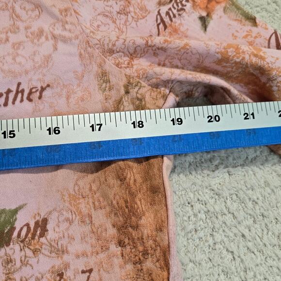 Daniel Benjamin Pink Denim Jacket Floral Print with Sequins Size M Soft Girl - Picture 7 of 12